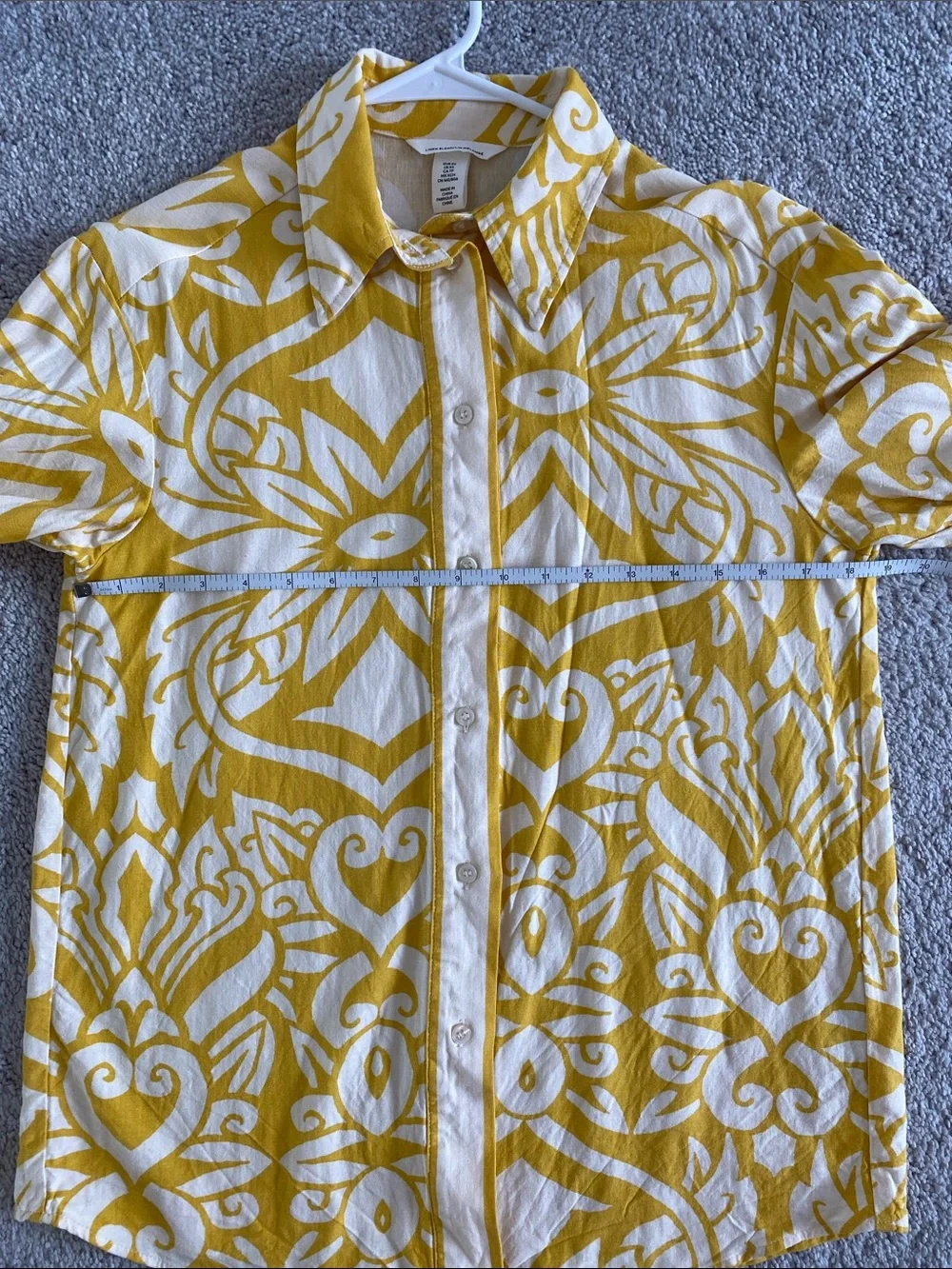 H&M Linen Blend Set-Button Down Shirt & Pant